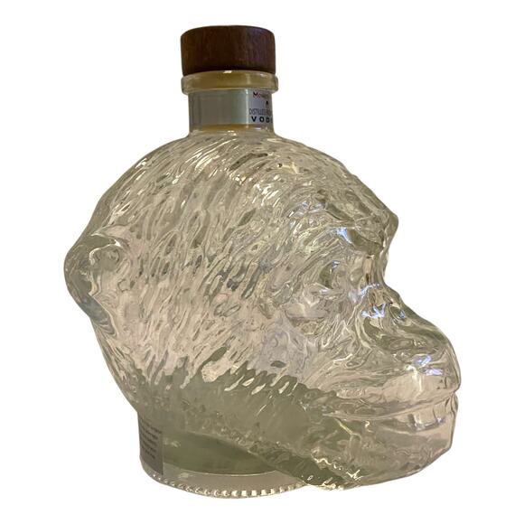 RARE Monkey Head Vodka 750ml Bottle Decanter EMPTY Primitive Decor - Picture 8 of 16